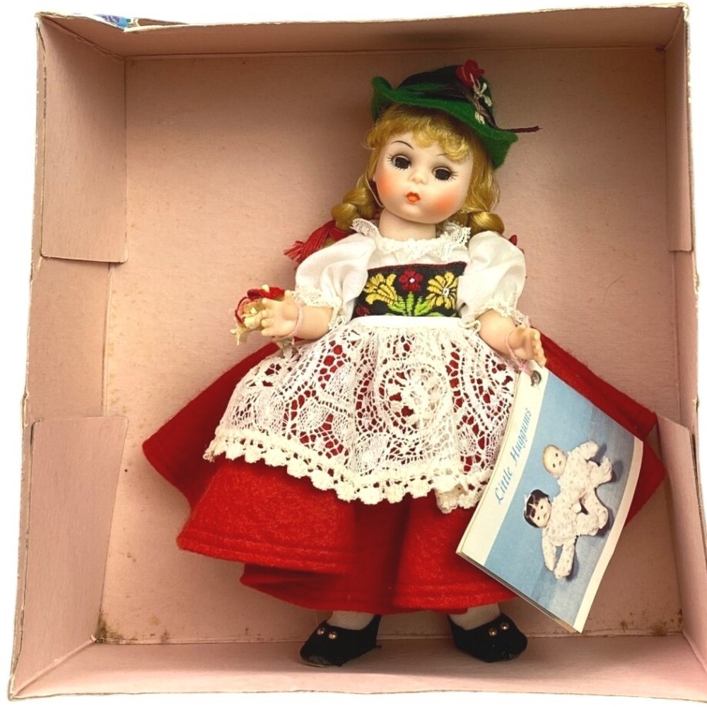 Vintage‎ Madame Alexander Doll Switzerland 594 Original Box Strung Sleepy Eyes